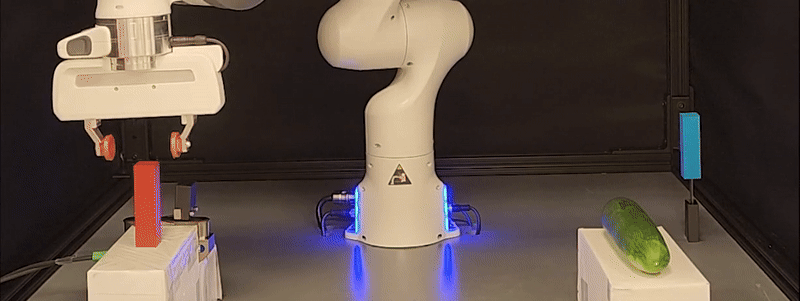 Video of robot cutting cucumber